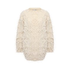Шерстяной свитер с отделкой перьями Valentino