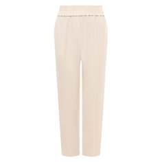 Брюки из вискозы и льна Brunello Cucinelli