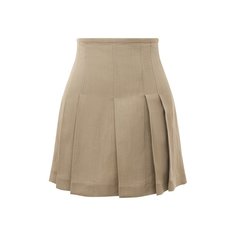 Юбка из вискозы и льна Brunello Cucinelli