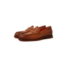 Кожаные лоферы Santoni