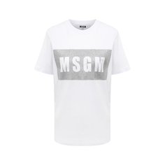 Хлопковая футболка MSGM