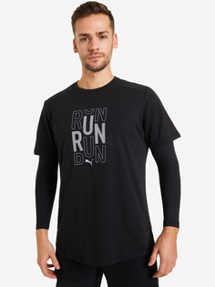 Футболка мужская PUMA Run Logo, Черный