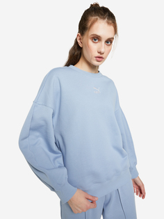 Свитшот женский PUMA Classics Oversized Crew, Голубой