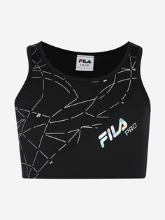 Спортивный топ бра для девочек FILA, Черный