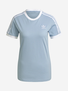 Футболка женская adidas Adicolor Classics 3-Stripes, Голубой