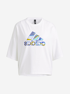 Футболка женская adidas Sportswear Street Mirror, Белый
