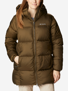 Куртка утепленная женская Columbia Puffect Mid Hooded Jacket, Зеленый