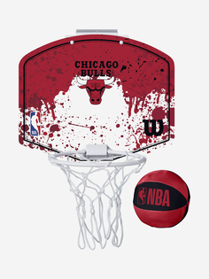 Щит баскетбольный Wilson NBA Team Mini CHI Bulls, Красный