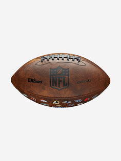 Мяч для американского футбола Wilson NFL 32 Team Logo, Коричневый