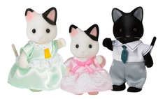 Sylvanian Families Семья Черно-белых котов 3 фигурки