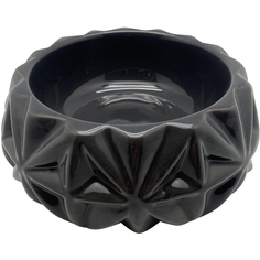 Миска для животных Foxie Black Marble черная 16,5х6 см 350 мл