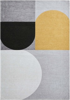 Ковер silva yellow 160х230 (carpet decor) серый 230x160 см.