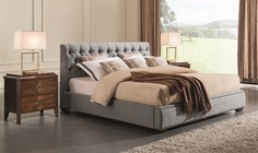 Кровать с решеткой mestre (fratelli barri) серый 176x106x221 см.