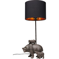 Лампа настольная bear family (kare) черный 23x60x24 см.