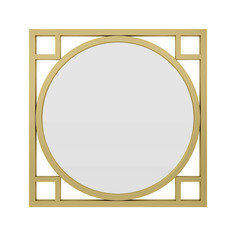 Зеркало issac (to4rooms) золотой 70.0x70.0x2.0 см.