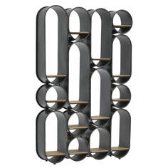 Стеллаж celery (to4rooms) черный 98.0x150.0x20.0 см.