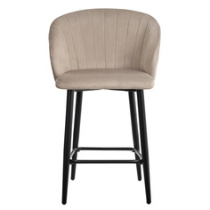 Стул полубарный paola (bradexhome) бежевый 56x65x60 см.