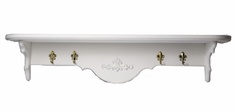 Полка настенная decor w2 (la neige) белый 110.0x23.0x20.0 см.