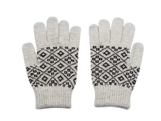 Теплые перчатки для сенсорных дисплеев Territory р.UNI 1014 Black-White