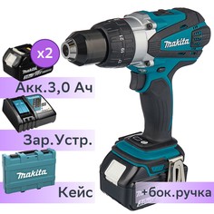 Акк. безударная дрель-шуруповерт Makita DDF458RFE