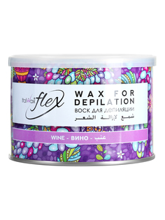 Воск для депиляции Italwax Flex горячий, жидкий, для удаления волос, вино, 400 мл