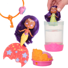 Кукла сюрприз SEASTERS Принцесса русалка Наиша, набор с аксессуарами и питомцем EAT15600