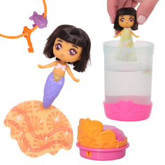 Кукла сюрприз SEASTERS Принцесса русалка Лейла, набор с аксессуарами и питомцем EAT15700
