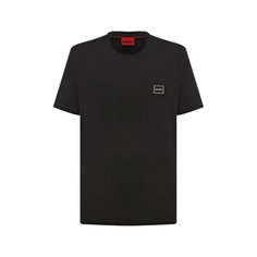 Хлопковая футболка HUGO