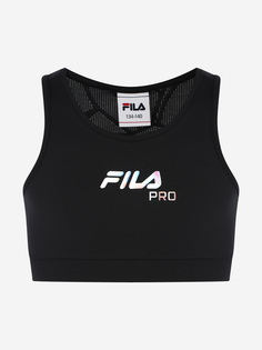 Спортивный топ бра для девочек FILA, Черный