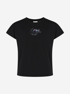 Футболка для девочек FILA, Черный