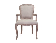 Стул с подлокотниками gran arm beige (mak-interior) бежевый 57x107x56 см.