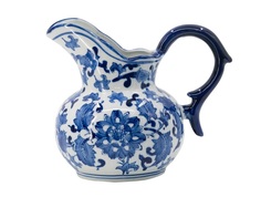 Ваза (glasar) синий 16.0x20.0x22.0 см. ГЛАСАР