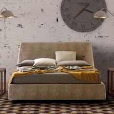 Кровать como (gramercy) серый 194x105x222 см.