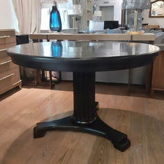 Обеденный стол lardy (gramercy) черный 130x78x130 см.