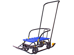 Санки Galaxy Snow Black Auto Blue Slats 6087