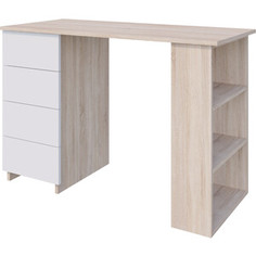 Стол письменный Атмосфера СП-05 дуб сонома светлый/белый
