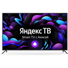 Телевизор StarWind SW-LED65UG402 Smart Яндекс.ТВ стальной/черный