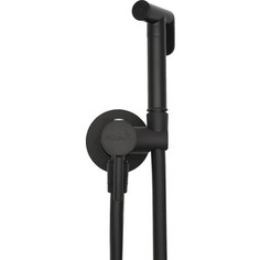 Смеситель для душа AQUAme Minimal с гигиенической лейкой, черный матовый (AQM 6020MB)