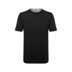 Футболка из шелка и хлопка Brunello Cucinelli
