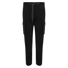 Брюки-карго из шерсти и хлопка Corneliani
