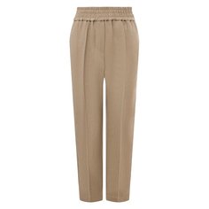 Брюки из вискозы и льна Brunello Cucinelli