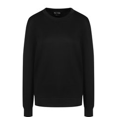 Однотонный пуловер из смеси хлопка и шелка Tom Ford