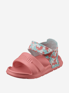 Сандалии для девочек PUMA Wild Sandal Injex Camo PS, Розовый