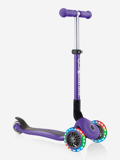 Самокат Globber JUNIOR FOLDABLE LIGHTS, Фиолетовый