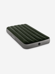 Надувная кровать PRESTIGE DOWNY BED, 99Х191Х25СМ, Насос на батарейках в комплекте, Зеленый Intex