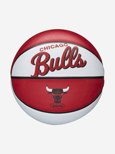 Мяч баскетбольный Wilson NBA Team Retro Mini Chi Bulls, Красный
