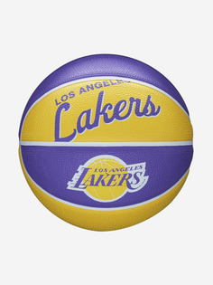 Мяч баскетбольный Wilson NBA Team Retro Mini LA Lakers, Желтый