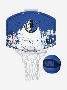 Щит баскетбольный Wilson NBA Team Mini DAL Mavericks, Синий