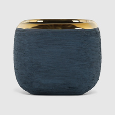 Кашпо Dekor pap 13x13x10.5 см сине-золотое