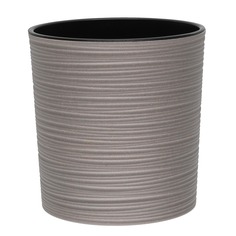Классическое кашпо Lamela SP.ZO.O. Malwa ECO Dluto с вкладышем серое 30х30,5 см